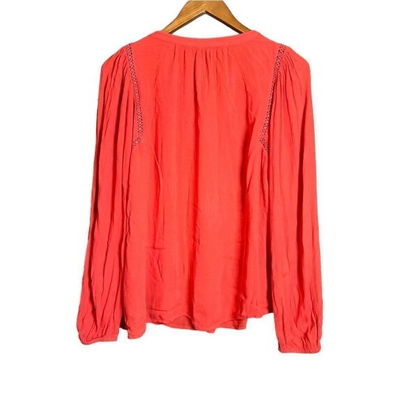 3 for $30! Gap flowy hula red blouse. Size small - Picture 8 of 11